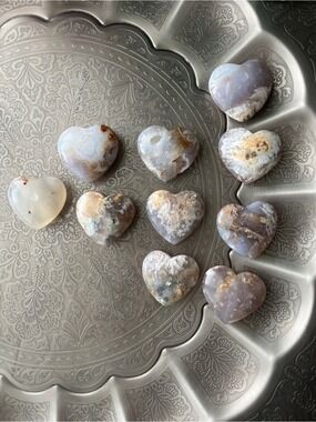 Opalized Petrified Wood Heart
